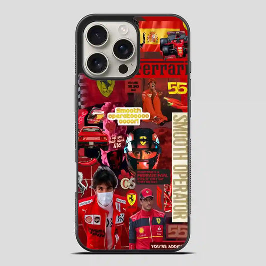 Carlos Sainz Sr Collage iPhone 16 Pro Max Case