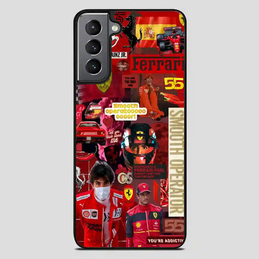 Carlos Sainz Sr Collage Samsung Galaxy S21 FE Case