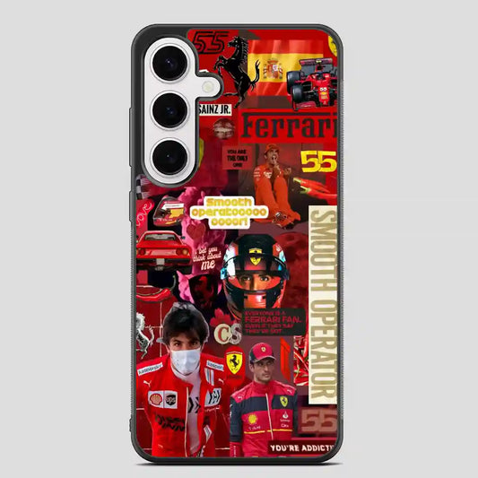 Carlos Sainz Sr Collage Samsung Galaxy S24 FE Case