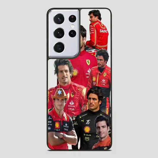 Carlos Sainz Sr Fvintage Samsung Galaxy S21 Ultra Case