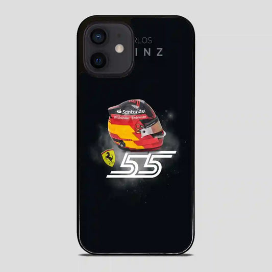 Carlos Sainz Sr Helmet iPhone 12 Mini Case