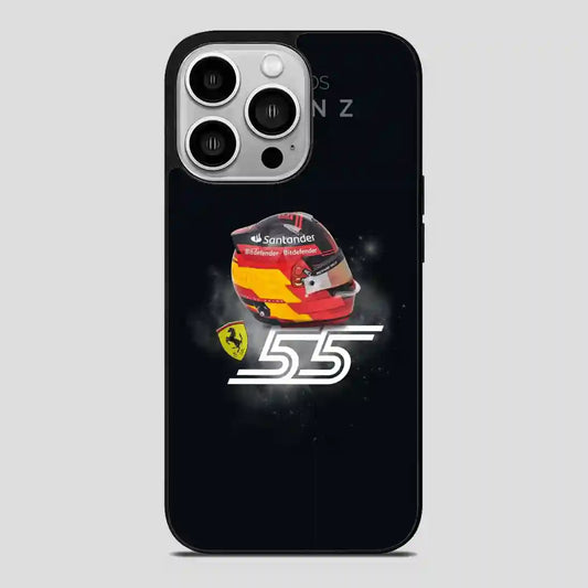 Carlos Sainz Sr Helmet iPhone 14 Pro Case