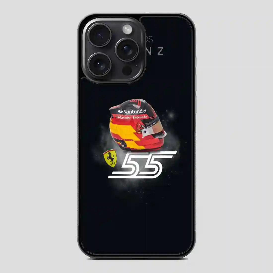 Carlos Sainz Sr Helmet iPhone 15 Pro Case