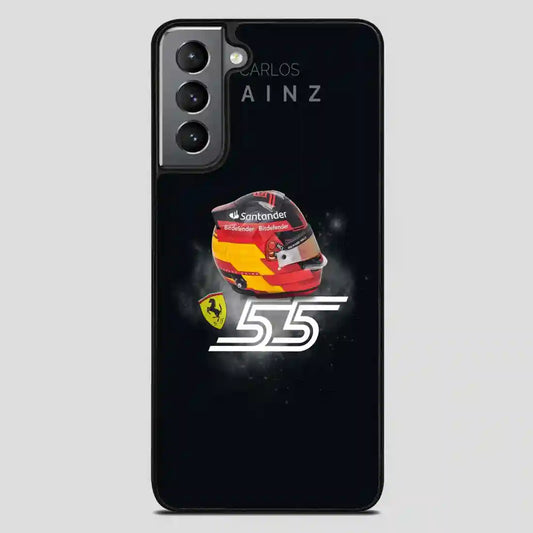 Carlos Sainz Sr Helmet Samsung Galaxy S21 FE Case