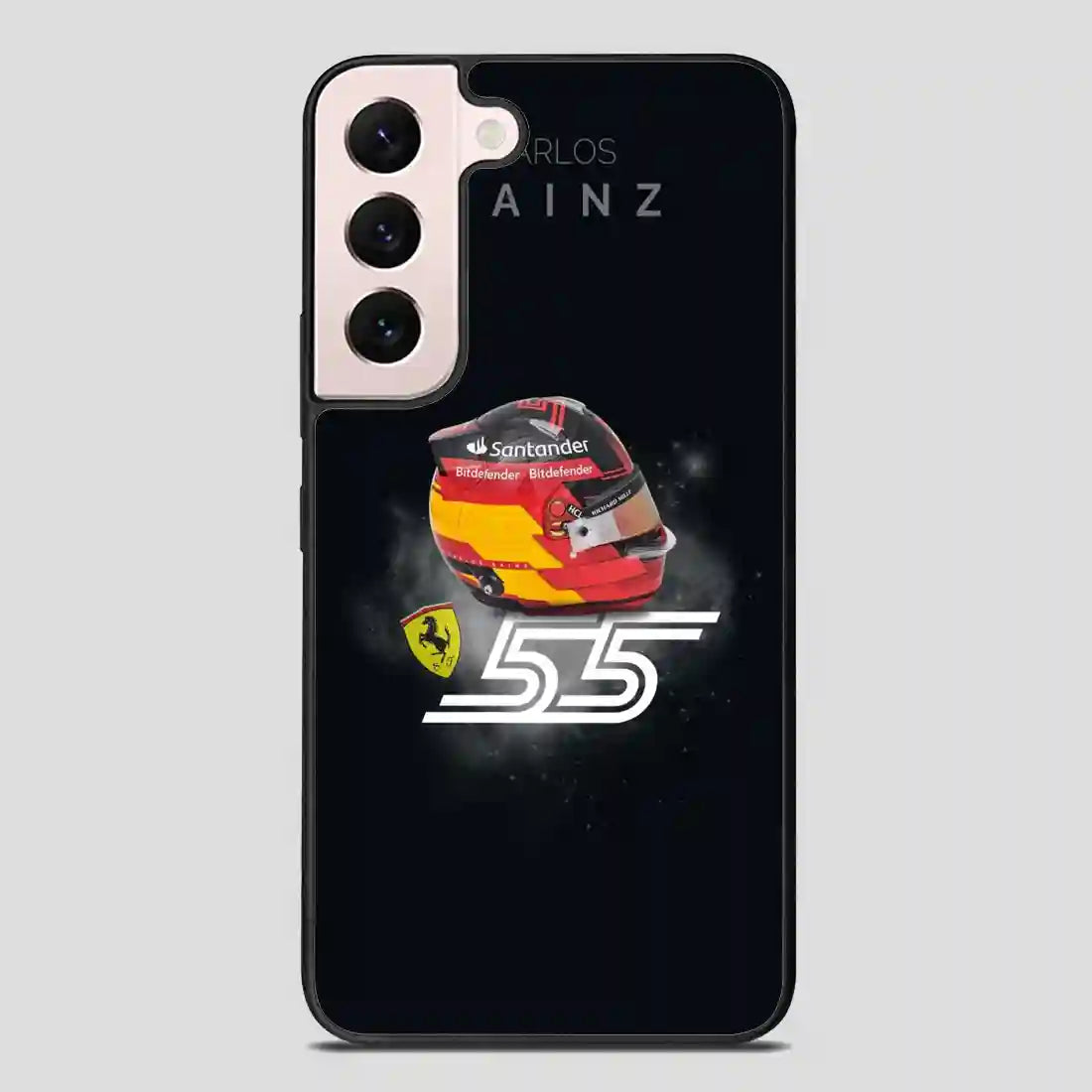 Carlos Sainz Sr Helmet Samsung Galaxy S22 FE Case