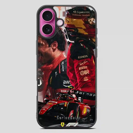 Carlos Sainz Sr Lluxury iPhone 16 Plus Case