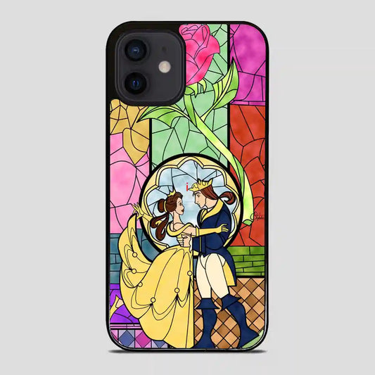 Cartoon Beauty And The Beast Best Friend Prince And Princess iPhone 12 Mini Case