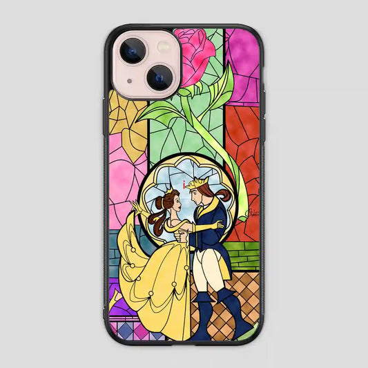 Cartoon Beauty And The Beast Best Friend Prince And Princess iPhone 13 Mini Case