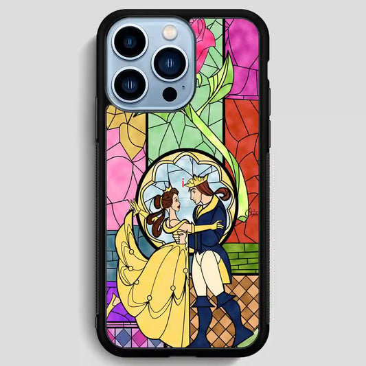 Cartoon Beauty And The Beast Best Friend Prince And Princess iPhone 13 Pro Max Case