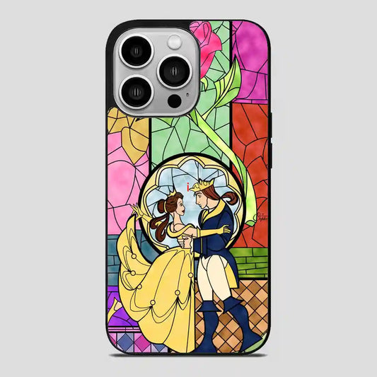 Cartoon Beauty And The Beast Best Friend Prince And Princess iPhone 14 Pro Case