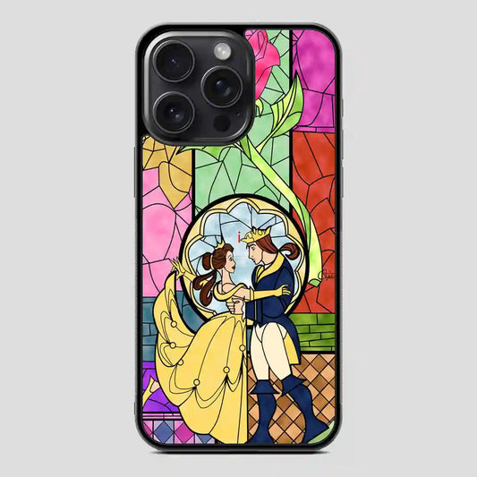 Cartoon Beauty And The Beast Best Friend Prince And Princess iPhone 15 Pro Case