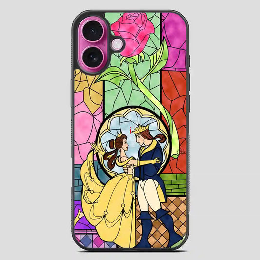 Cartoon Beauty And The Beast Best Friend Prince And Princess iPhone 16 Plus Case