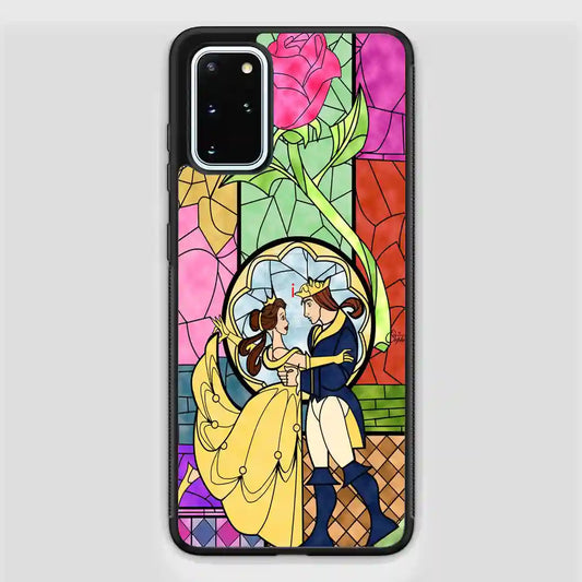 Cartoon Beauty And The Beast Best Friend Prince And Princess Samsung Galaxy S20 Plus Case