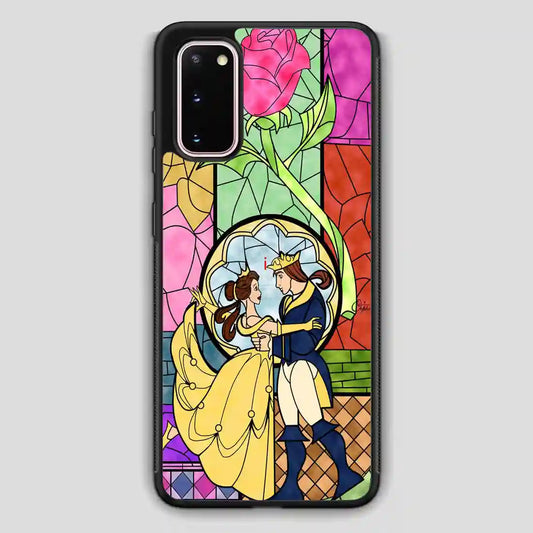 Cartoon Beauty And The Beast Best Friend Prince And Princess Samsung Galaxy S20 Case