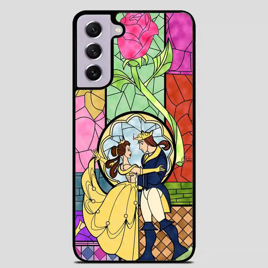 Cartoon Beauty And The Beast Best Friend Prince And Princess Samsung Galaxy S21 Case