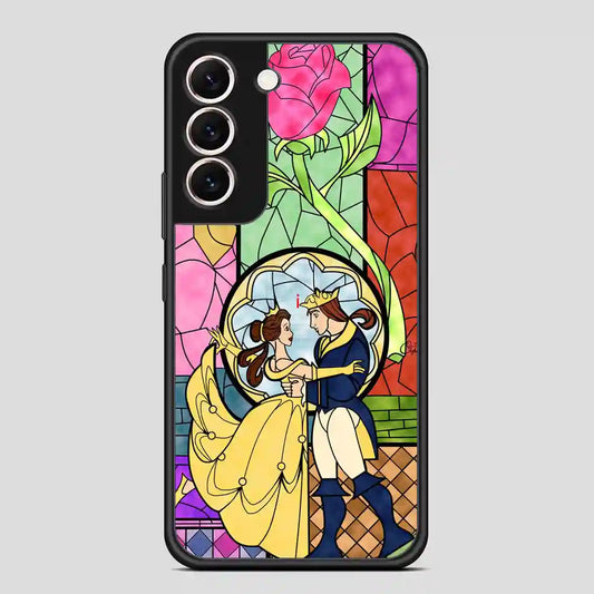 Cartoon Beauty And The Beast Best Friend Prince And Princess Samsung Galaxy S22 Case