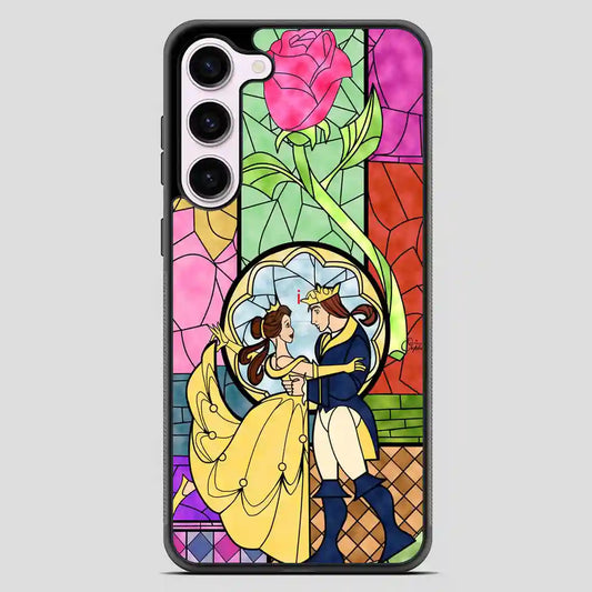 Cartoon Beauty And The Beast Best Friend Prince And Princess Samsung Galaxy S23 Case