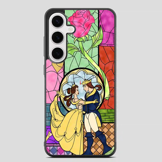 Cartoon Beauty And The Beast Best Friend Prince And Princess Samsung Galaxy S24 FE Case