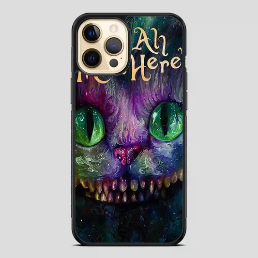 Cat Alice In Wonderland Colorful iPhone 12 Pro Case