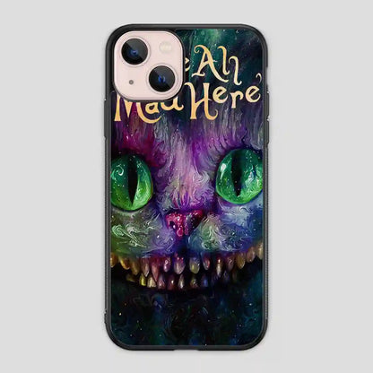 Cat Alice In Wonderland Colorful iPhone 13 Mini Case