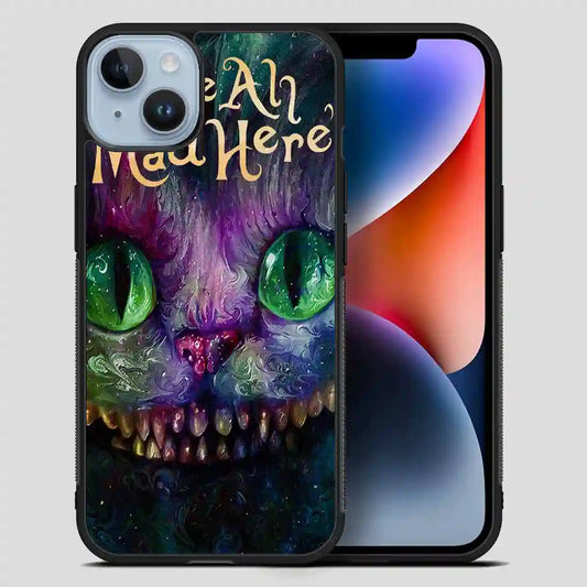 Cat Alice In Wonderland Colorful iPhone 14 Plus Case