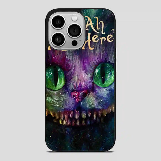 Cat Alice In Wonderland Colorful iPhone 14 Pro Case