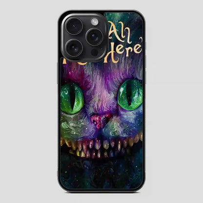 Cat Alice In Wonderland Colorful iPhone 15 Pro Case