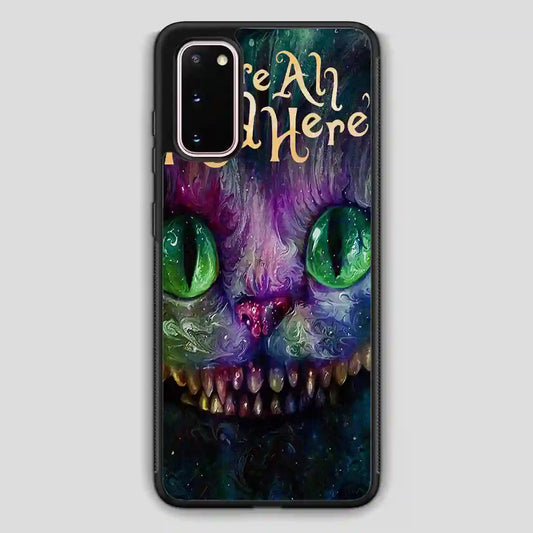 Cat Alice In Wonderland Colorful Samsung Galaxy S20 Case