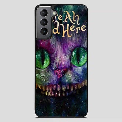 Cat Alice In Wonderland Colorful Samsung Galaxy S21 FE Case