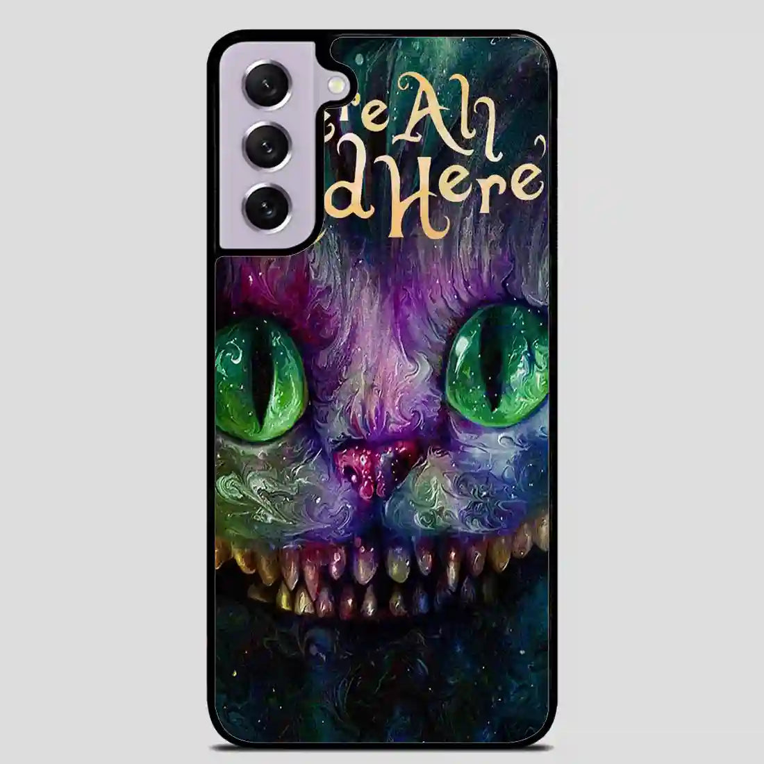 Cat Alice In Wonderland Colorful Samsung Galaxy S21 Case