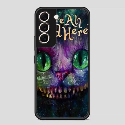 Cat Alice In Wonderland Colorful Samsung Galaxy S22 Case