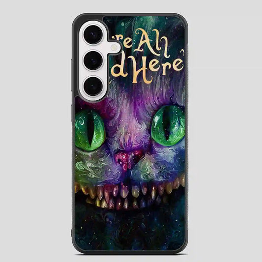 Cat Alice In Wonderland Colorful Samsung Galaxy S24 FE Case