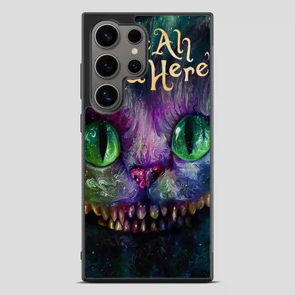 Cat Alice In Wonderland Colorful Samsung Galaxy S24 Ultra Case