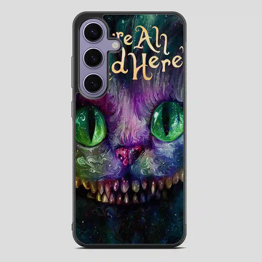 Cat Alice In Wonderland Colorful Samsung Galaxy S24 Case