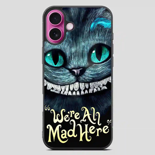 Cat Alice In Wonderland Disney iPhone 16 Plus Case