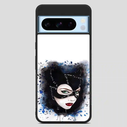 Catwoman Art Print Watercolor Google Pixel 8 Pro Case