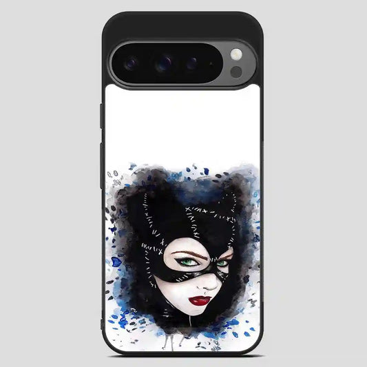 Catwoman Art Print Watercolor Google Pixel 9 Pro XL Case