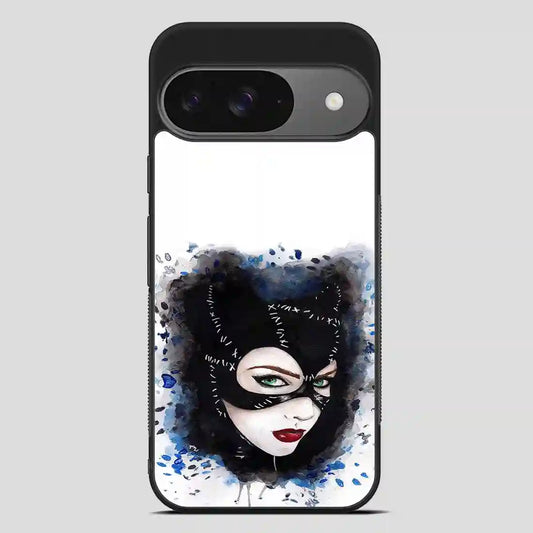 Catwoman Art Print Watercolor Google Pixel 9 Case