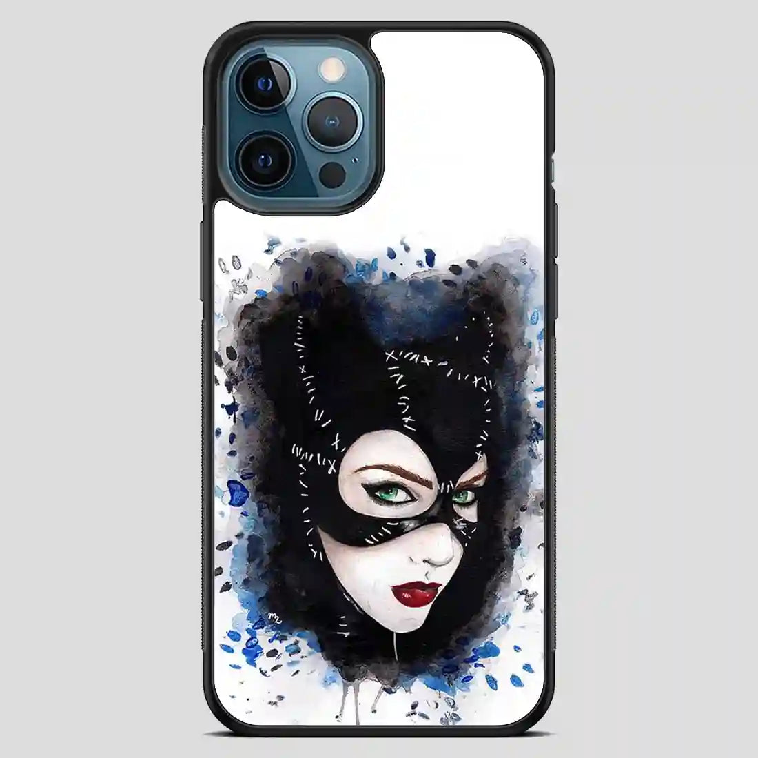 Catwoman Art Print Watercolor iPhone 12 Pro Max Case