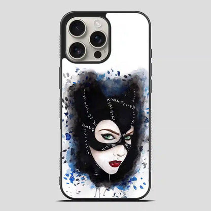 Catwoman Art Print Watercolor iPhone 16 Pro Max Case