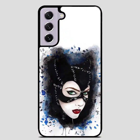 Catwoman Art Print Watercolor Samsung Galaxy S21 Case