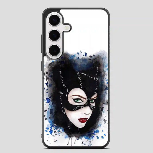 Catwoman Art Print Watercolor Samsung Galaxy S24 FE Case