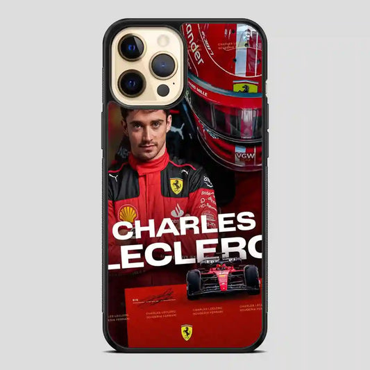 Charles Leclerc Car Collage iPhone 12 Pro Case