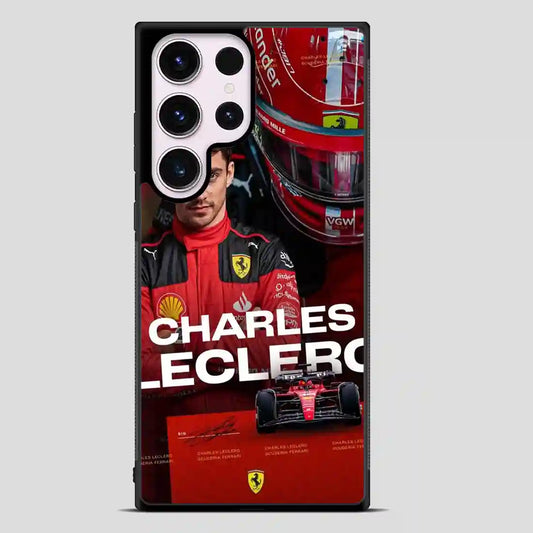 Charles Leclerc Car Collage Samsung Galaxy S23 Ultra Case