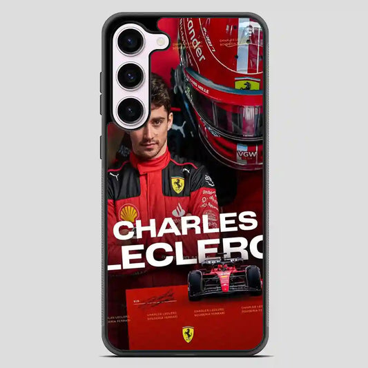 Charles Leclerc Car Collage Samsung Galaxy S23 Case