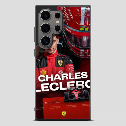 Charles Leclerc Car Collage Samsung Galaxy S24 Ultra Case