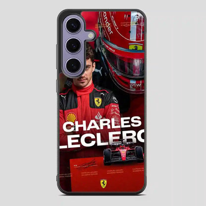 Charles Leclerc Car Collage Samsung Galaxy S24 Case