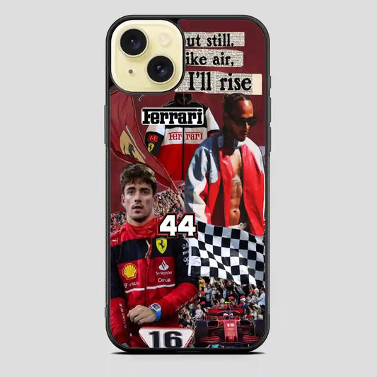 Charles Leclerc Collage iPhone 15 Plus Case