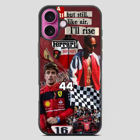 Charles Leclerc Collage iPhone 16 Plus Case