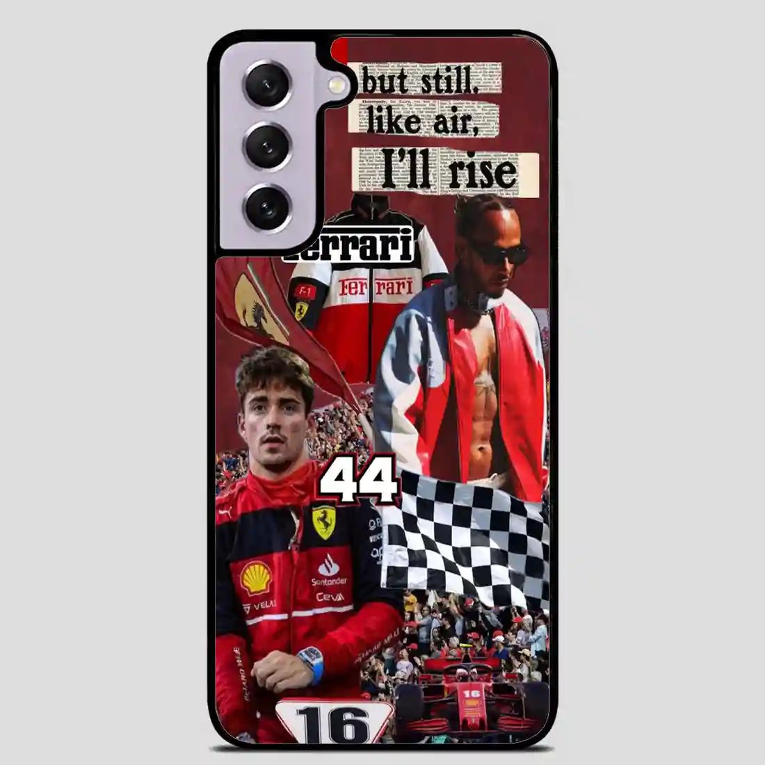 Charles Leclerc Collage Samsung Galaxy S21 Case